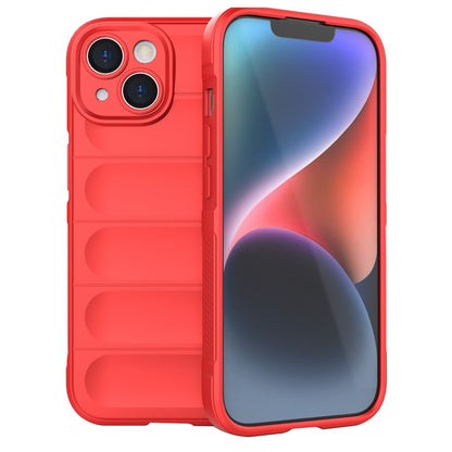 For iPhone 15 Soft TPU Cell Phone Case Anti-drop Rugged Phone Back Cover