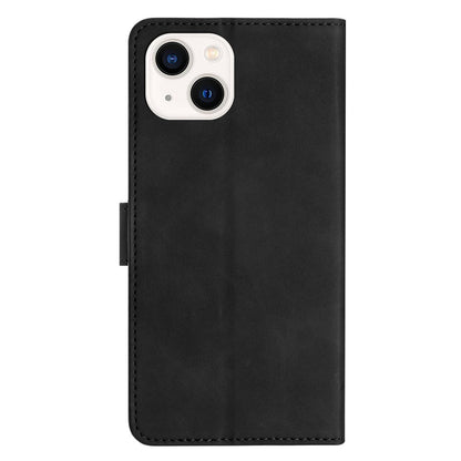 For iPhone 15 Wallet Flip Phone Cover Imprinted Butterfly Phone Case Leather Stand Phone Shell