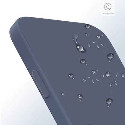 For iPhone 15 Pro Straight Edge Phone Case Fiber Lining Rubberized TPU Back Cover
