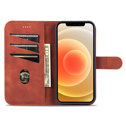 AZNS For iPhone 15 Plus Dustproof Cell Phone Cover Stand Wallet PU Leather Phone Case