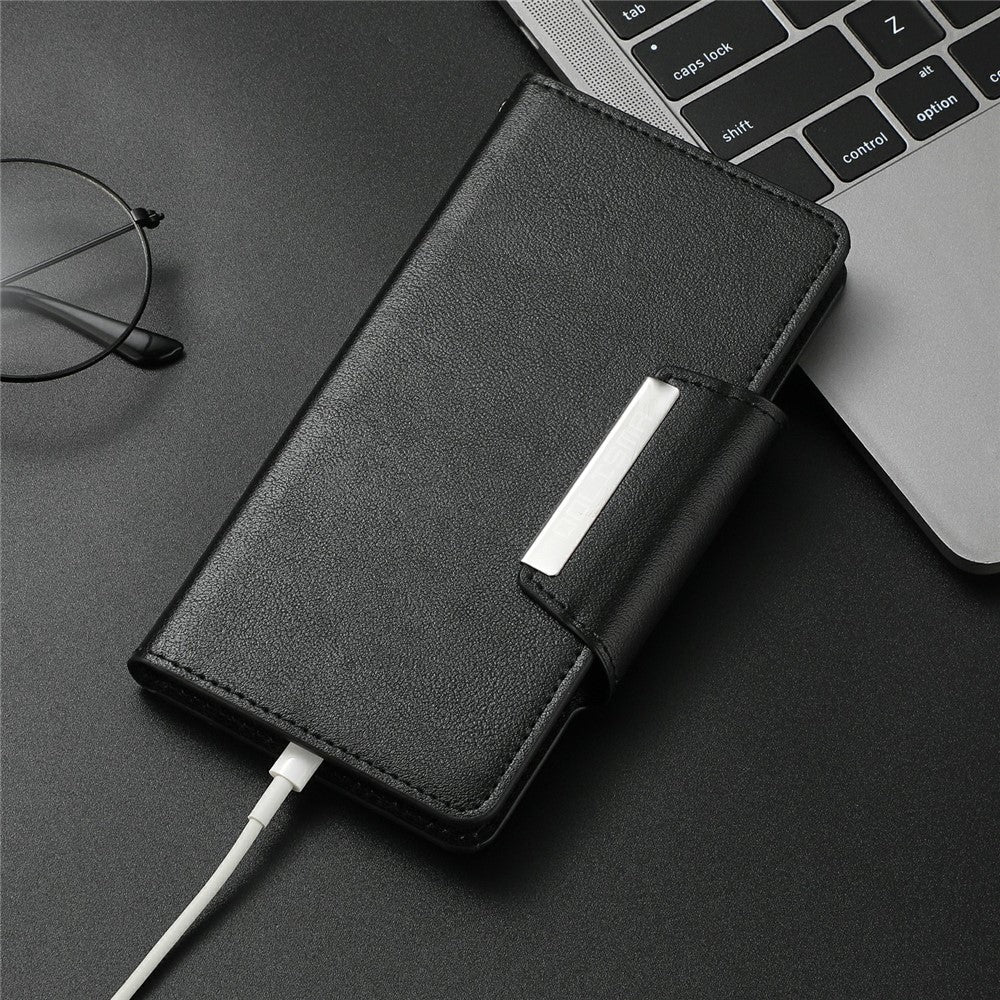 For iPhone 15 Plus PU Leather Detachable Phone Case 2-in-1 Wallet Folio Slim Cover