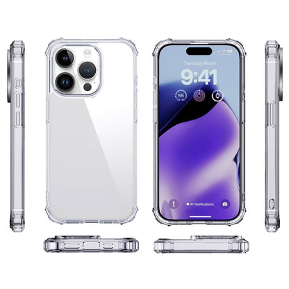 IPAKY Anti-drop Phone Case for iPhone 15 Pro Max , Hard PC Back TPU Frame Clear Phone Cover