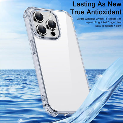IPAKY Anti-drop Phone Case for iPhone 15 Pro Max , Hard PC Back TPU Frame Clear Phone Cover