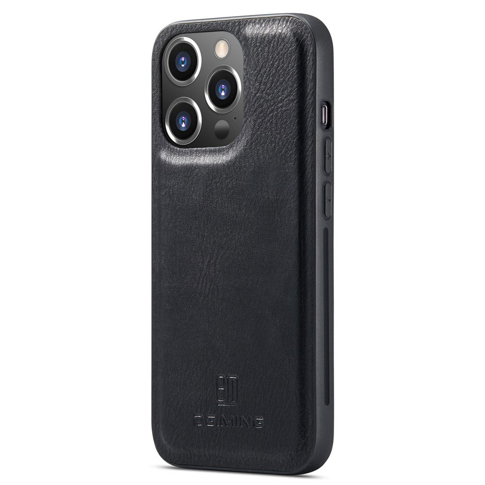 DG.MING For iPhone 15 Pro Max Detachable Magnetic Phone Case Drop Proof Split Leather Wallet Stand Cover