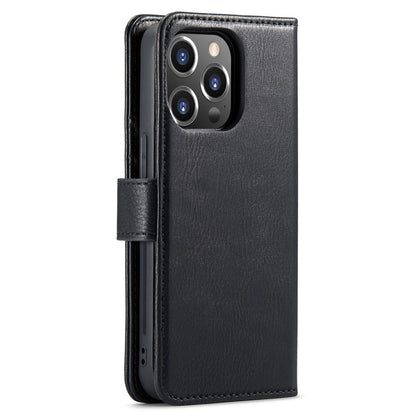 DG.MING For iPhone 15 Pro Max Detachable Magnetic Phone Case Drop Proof Split Leather Wallet Stand Cover