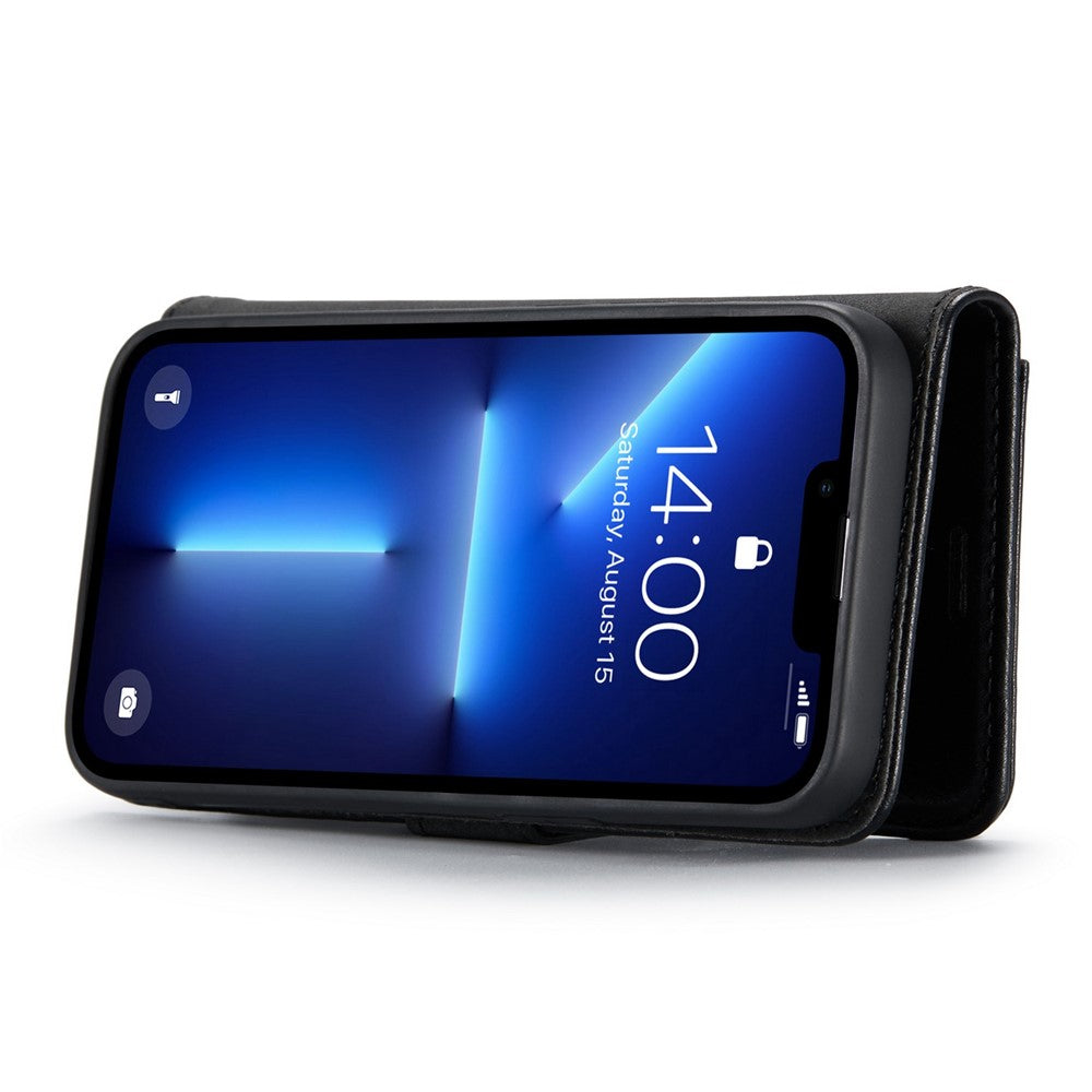 DG.MING For iPhone 15 Pro Max Detachable Magnetic Phone Case Drop Proof Split Leather Wallet Stand Cover