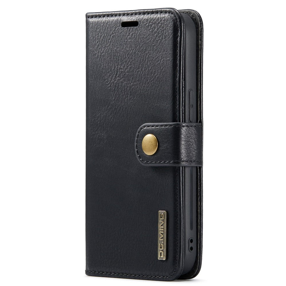 DG.MING For iPhone 15 Pro Max Detachable Magnetic Phone Case Drop Proof Split Leather Wallet Stand Cover