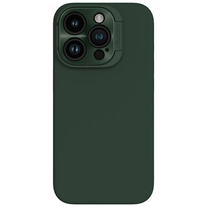 NILLKIN Lenswing Magnetic Phone Case for iPhone 15 Pro , Soft Silicone Camera Lens Frame Kickstand Cover