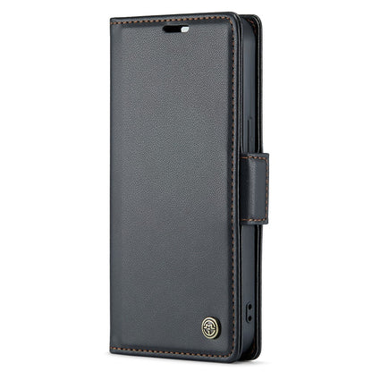 For iPhone 15 Leather Case CASEME 023 RFID Blocking 3 Card Slot Mobile Cover