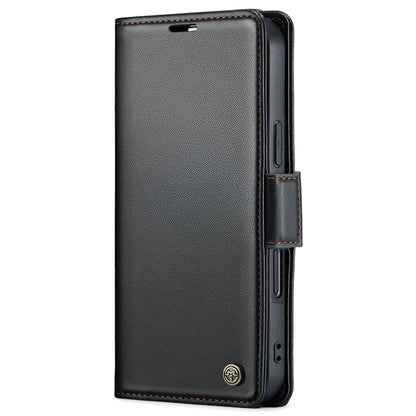 For iPhone 15 Pro Leather Case CASEME 023 RFID Blocking 3 Card Slot Mobile Cover