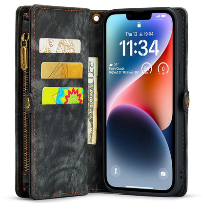 For iPhone 15 Pro Max Phone Cases CASEME 008 Leather Cover with Detachable Wallet and Strap