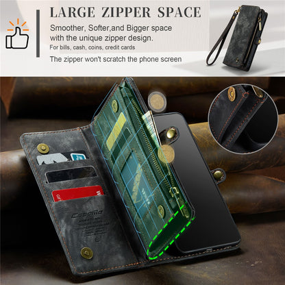 For iPhone 15 Pro Phone Cases CASEME 008 Leather Cover with Detachable Wallet and Strap