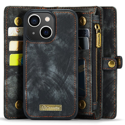 For iPhone 15 Phone Cases CASEME 008 Leather Cover with Detachable Wallet and Strap