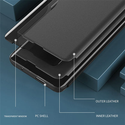 For iPhone 15 Phone Case Folio Flip PU Leather Stand Cover
