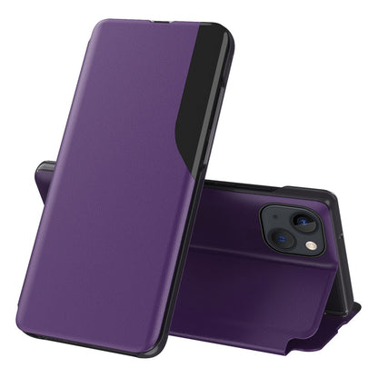 For iPhone 15 Phone Case Folio Flip PU Leather Stand Cover