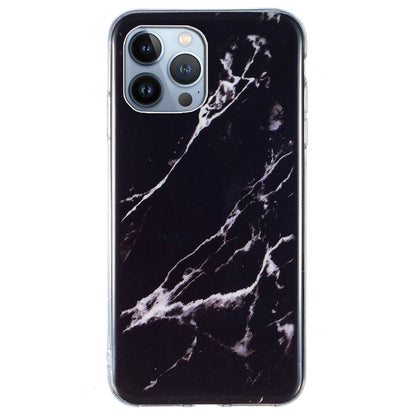 For iPhone 15 Pro Marble Pattern TPU Phone Case IMD Process Protective Cover