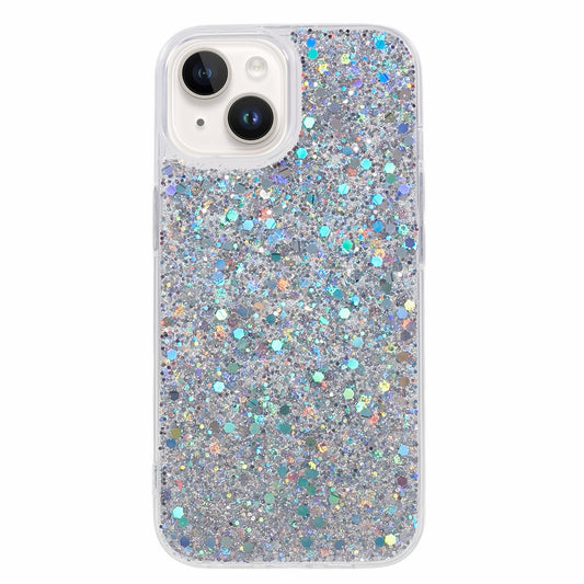 Glitter Shiny Sparkle Cover for iPhone 15 , Anti-Scratch Soft TPU Phone Case