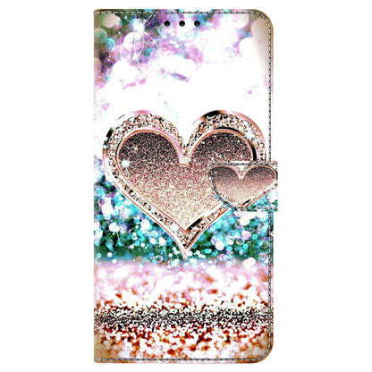For iPhone 15 Wallet Case 3D Pattern Printing PU Leather Stand Flip Phone Cover