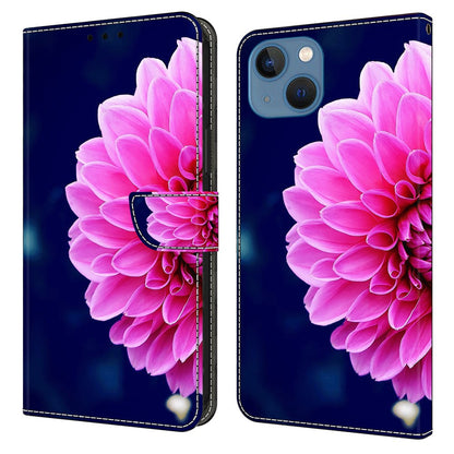 For iPhone 15 Wallet Case 3D Pattern Printing PU Leather Stand Flip Phone Cover