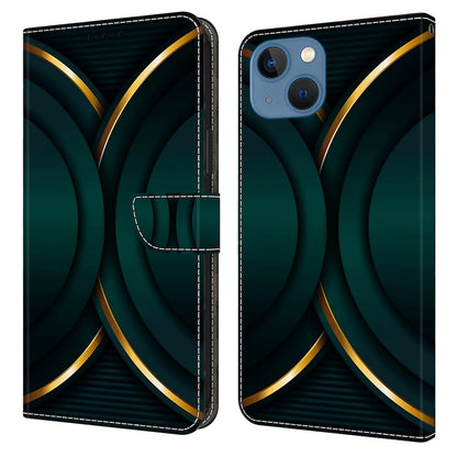 For iPhone 15 Wallet Case 3D Pattern Printing PU Leather Stand Flip Phone Cover
