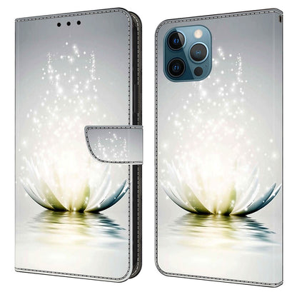 For iPhone 15 Pro PU Leather Phone Case 3D Pattern Printing Wallet Stand Protective Cover