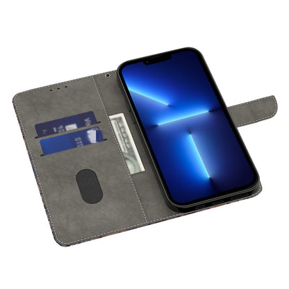 For iPhone 15 Pro Max 3D Pattern Printed PU Leather Cover Stand Wallet Flip Phone Case