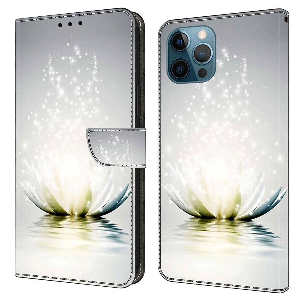For iPhone 15 Pro Max 3D Pattern Printed PU Leather Cover Stand Wallet Flip Phone Case