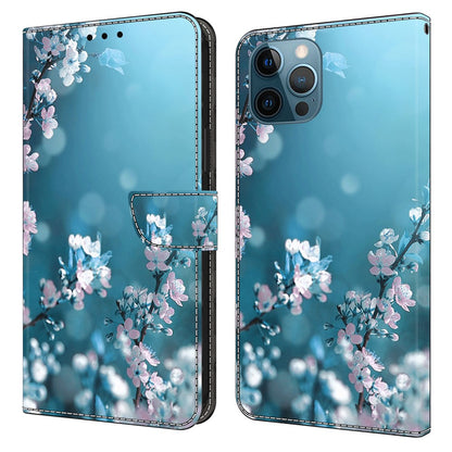 For iPhone 15 Pro Max 3D Pattern Printed PU Leather Cover Stand Wallet Flip Phone Case