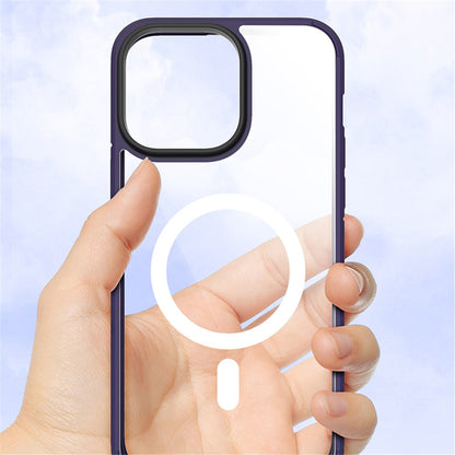 X-LEVEL Crystal Clear Series Slim Phone Case for iPhone 15 Pro Max Anti-Drop TPU+PC Phone Case Compatible with MagSafe