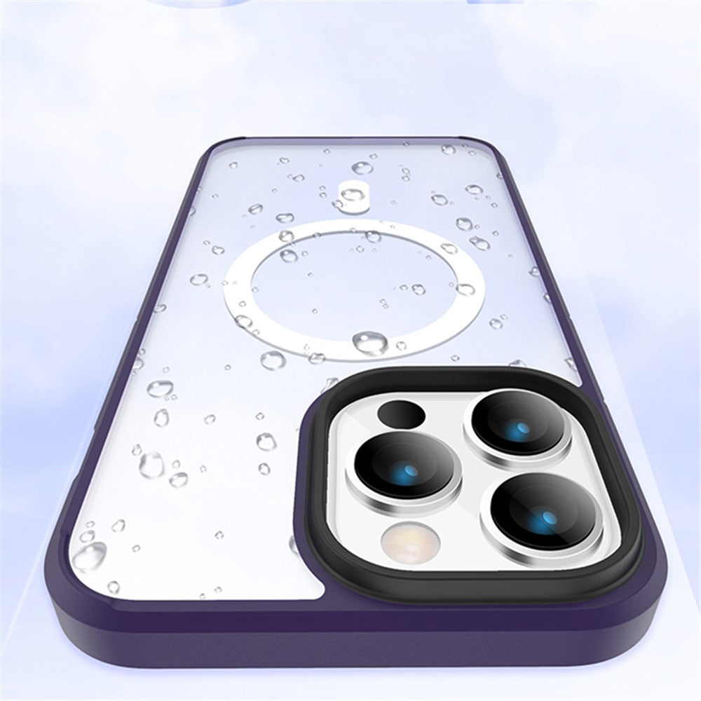 X-LEVEL Crystal Clear Series Slim Phone Case for iPhone 15 Pro Max Anti-Drop TPU+PC Phone Case Compatible with MagSafe