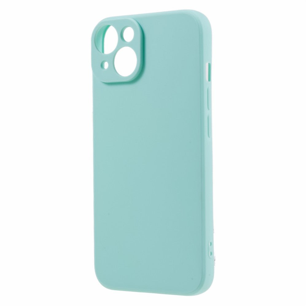 For iPhone 15 Straight Edge Phone Case Soft TPU Lens Precise Cutout Anti-scratch Cover