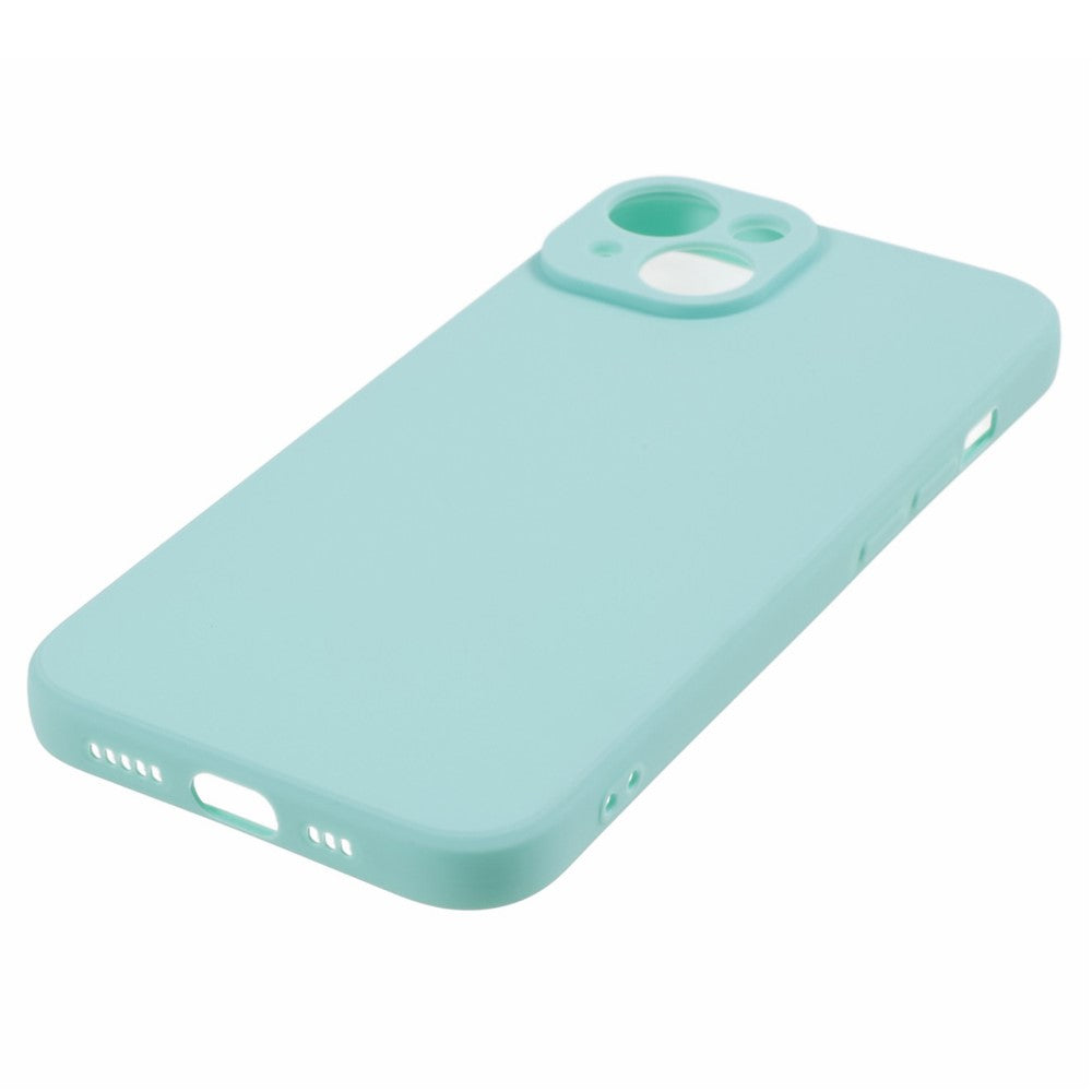 For iPhone 15 Straight Edge Phone Case Soft TPU Lens Precise Cutout Anti-scratch Cover