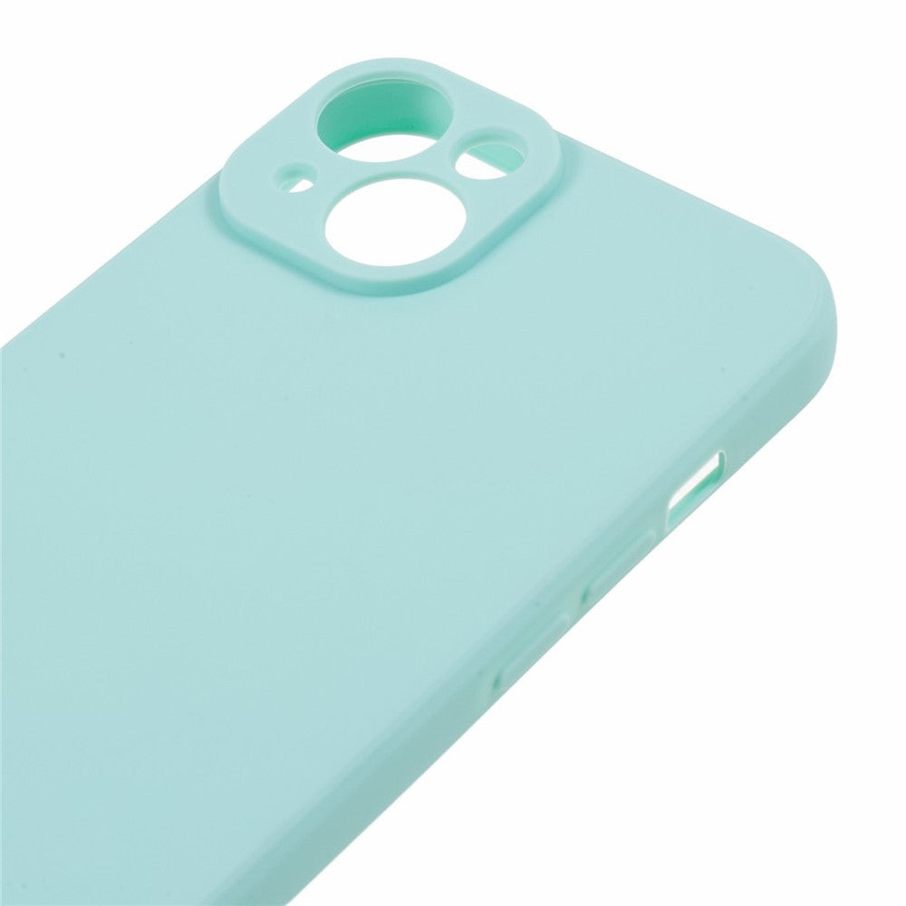 For iPhone 15 Straight Edge Phone Case Soft TPU Lens Precise Cutout Anti-scratch Cover