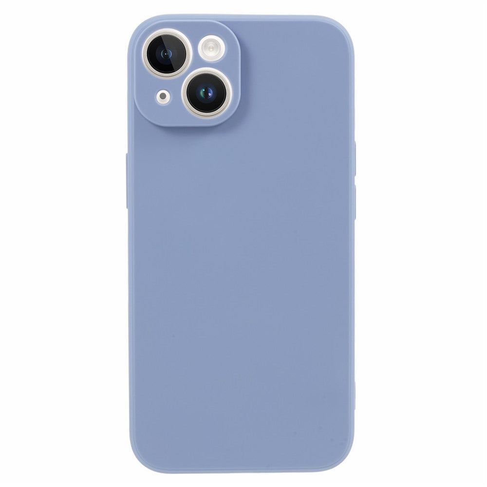 For iPhone 15 Straight Edge Phone Case Soft TPU Lens Precise Cutout Anti-scratch Cover