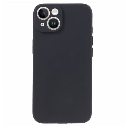 For iPhone 15 Straight Edge Phone Case Soft TPU Lens Precise Cutout Anti-scratch Cover