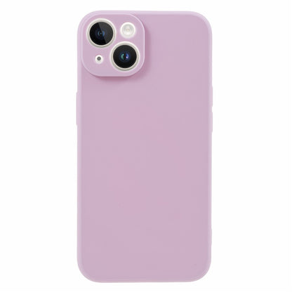 For iPhone 15 Straight Edge Phone Case Soft TPU Lens Precise Cutout Anti-scratch Cover