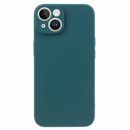 For iPhone 15 Straight Edge Phone Case Soft TPU Lens Precise Cutout Anti-scratch Cover