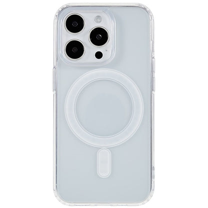 For iPhone 15 Pro Acrylic+TPU Clear Anti-scratch Cover Magnetic Phone Case Compatible with MagSafe