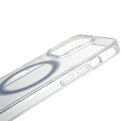 For iPhone 15 Pro Acrylic+TPU Clear Anti-scratch Cover Magnetic Phone Case Compatible with MagSafe