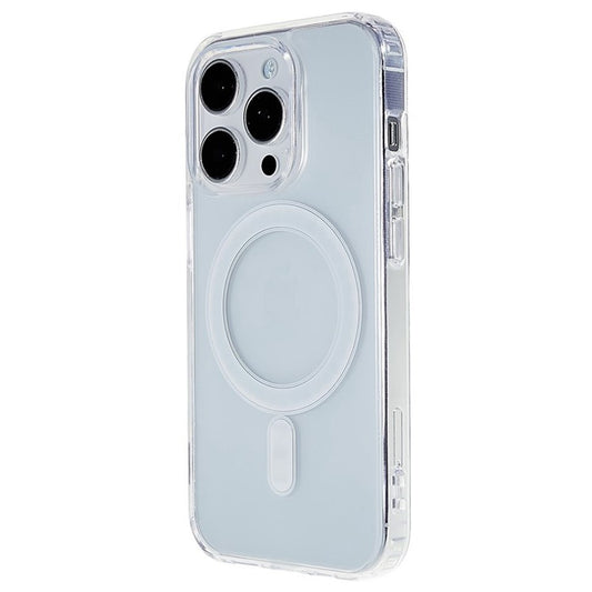 For iPhone 15 Pro Max Clear Protective Cover Acrylic+TPU Magnetic Phone Case Compatible with MagSafe