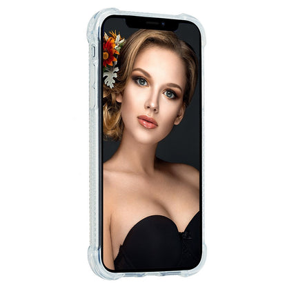 For iPhone 15 Plus Glitter Quicksand Protective Case Clear TPU Phone Back Cover