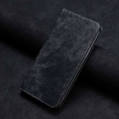 For iPhone 15 Pro Anti-drop Leather Wallet Phone Case RFID Blocking Folding Stand Cover