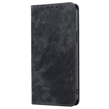 For iPhone 15 Pro Max RFID Blocking PU Leather Phone Case Magnetic Closing Wallet Stand Cover