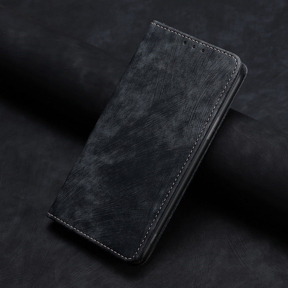 For iPhone 15 Pro Max RFID Blocking PU Leather Phone Case Magnetic Closing Wallet Stand Cover