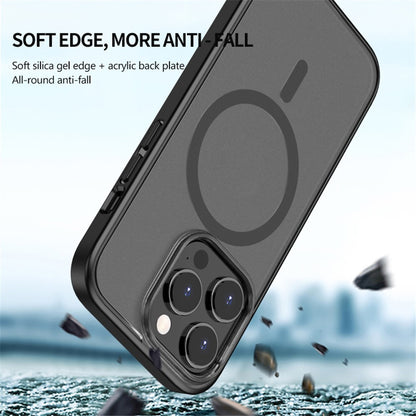 For iPhone 15 Pro Max Matte Phone Case Compatible with MagSafe Drop Proof PC+TPU Back Cover