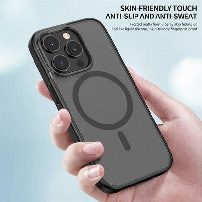 For iPhone 15 Pro Max Matte Phone Case Compatible with MagSafe Drop Proof PC+TPU Back Cover