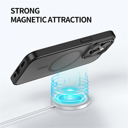 For iPhone 15 Pro Max Matte Phone Case Compatible with MagSafe Drop Proof PC+TPU Back Cover