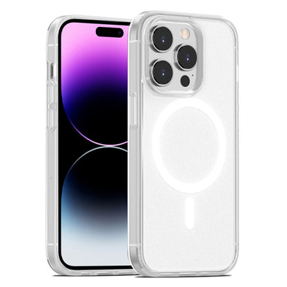 For iPhone 15 Pro Fall Protection Phone Case Compatible with MagSafe PC+TPU Matte Back Cover
