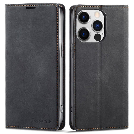 FORWENW Fantasy Series Phone Case for iPhone 15 Pro , Skin-touch Leather Phone Cover Shell Wallet