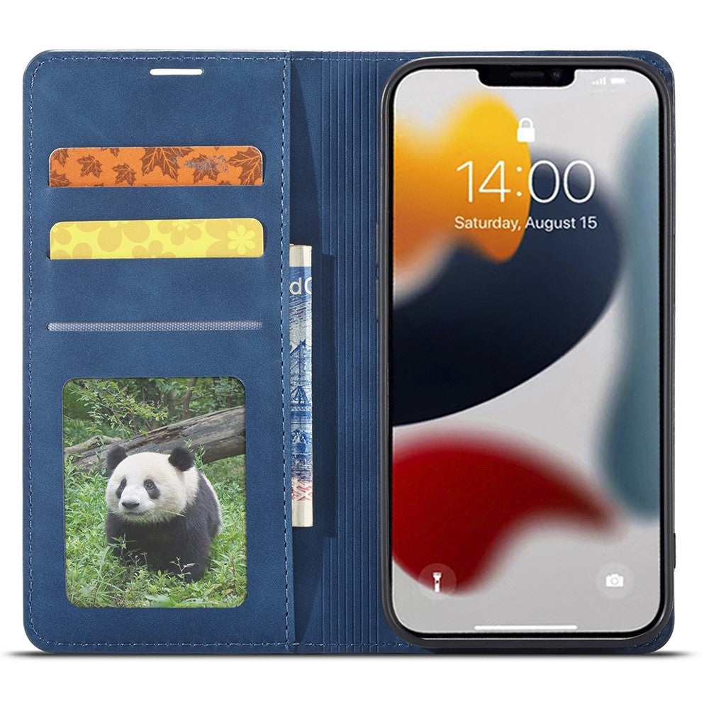 FORWENW Fantasy Series for iPhone 15 Pro Max Skin-touch PU Leather Magnetic Phone Case Phone Cover Wallet